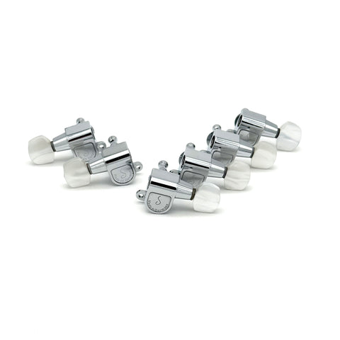 Schaller M6 4x2 Tuners with Pearloid Buttons Used