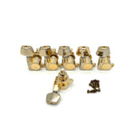 Gotoh “Crown Head” SG360 6 In Line Gold Tuners (No Logo)