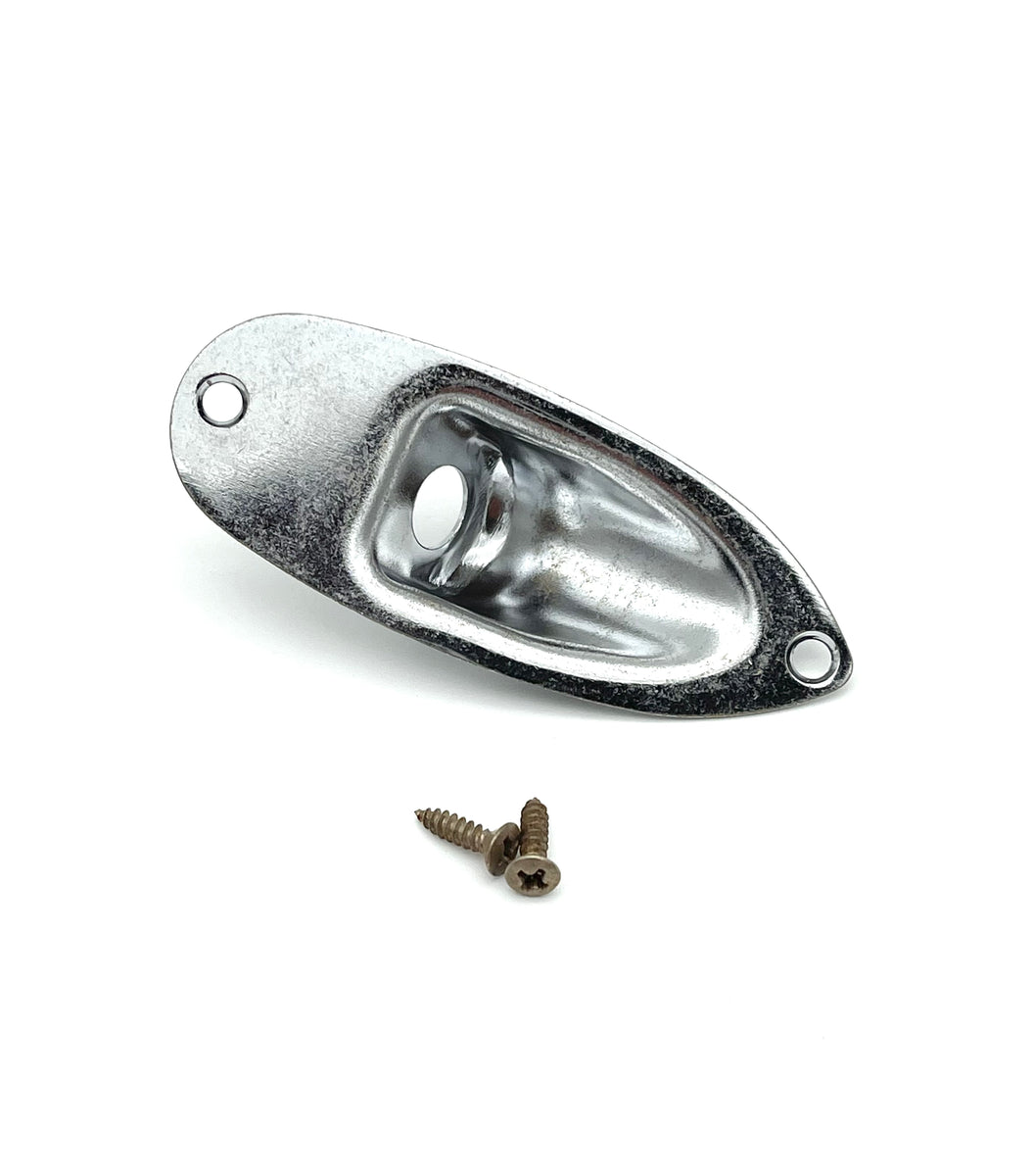 Ersatz Für Strat Stratocaster E-Gitarren-Klinken Platte 6,35mm 1/4 "boot Förmige Audio-Anschluss Buchse